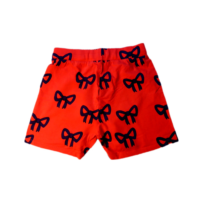 A Orange Shorts from Mini Rodini in size 8Y for neutral. (Back View)