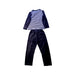 A Navy Pyjama Sets from Petit Bateau in size 6T for boy. (Back View)