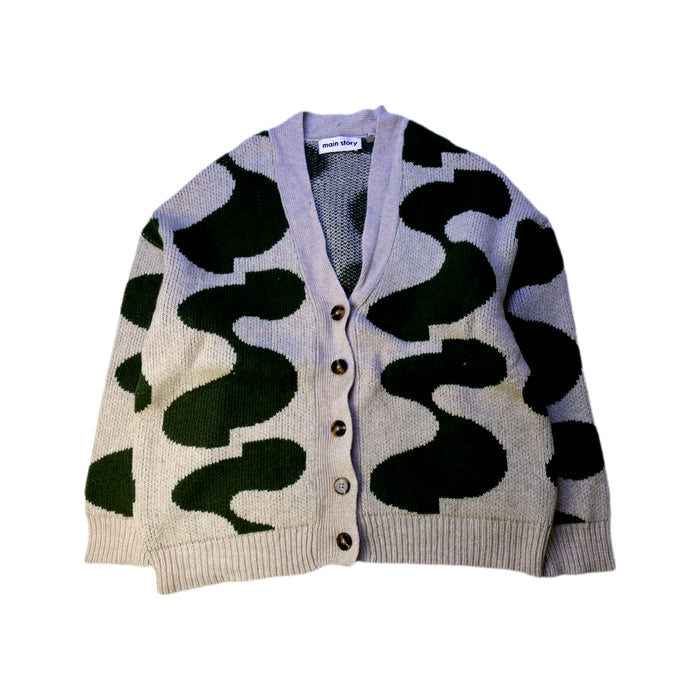 A Beige Cardigans from Main Story in size 10Y for boy. (Front View)