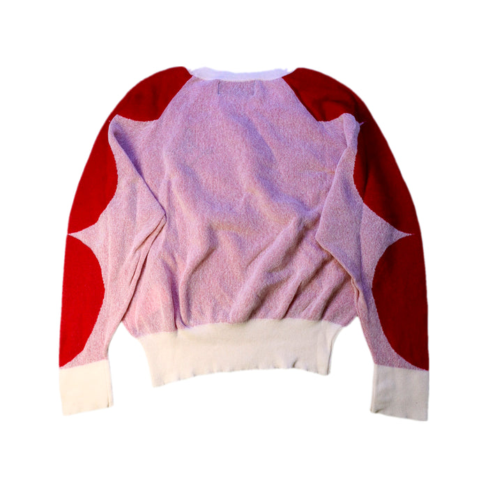 A Red Crewneck Sweatshirts from The Animals Observatory in size 8Y for neutral. (Back View)