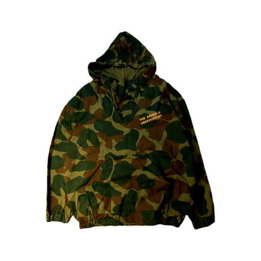 A Green Lightweight Jackets from The Animals Observatory in size 10Y for boy. (Front View)