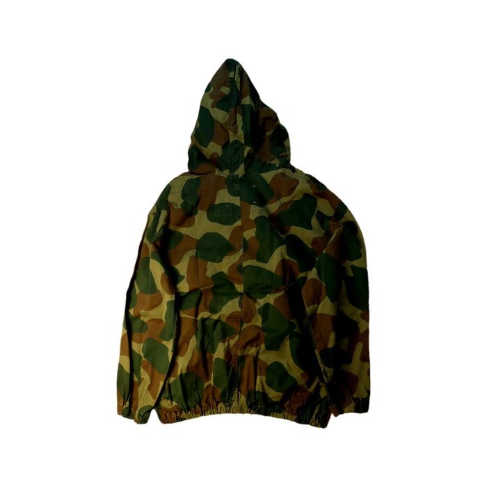 A Green Lightweight Jackets from The Animals Observatory in size 10Y for boy. (Back View)
