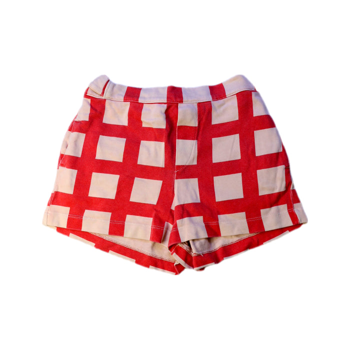 A Red Shorts from The Animals Observatory in size 4T for neutral. (Front View)