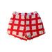 A Red Shorts from The Animals Observatory in size 4T for neutral. (Front View)