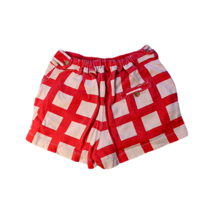 A Red Shorts from The Animals Observatory in size 4T for neutral. (Back View)