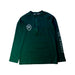 A Green Rash Guards from The Animals Observatory in size 10Y for boy. (Front View)