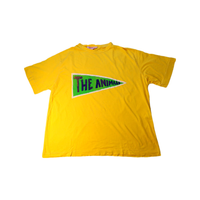A Yellow Short Sleeve T Shirts from The Animals Observatory in size 10Y for neutral. (Front View)
