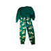 A Green Pants Sets from The Animals Observatory in size 10Y for neutral. (Back View)