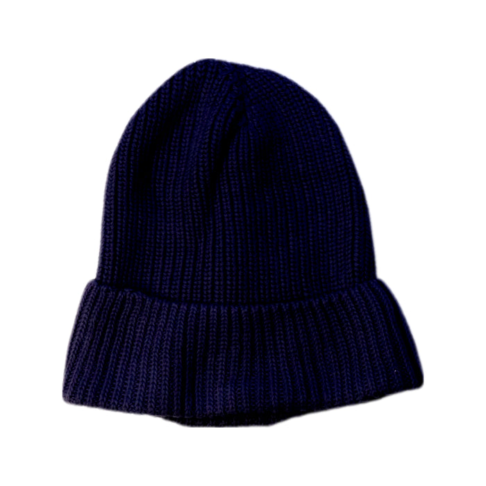 A Navy Beanies from The Animals Observatory in size 5T for neutral. (Back View)