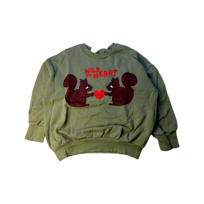 A Green Crewneck Sweatshirts from Mini Rodini in size 8Y for neutral. (Front View)