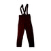 A Burgundy Long Overalls from FUB in size 8Y for neutral. (Front View)