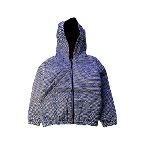 A Blue Lightweight Jackets from Petit Bateau in size 6T for neutral. (Front View)