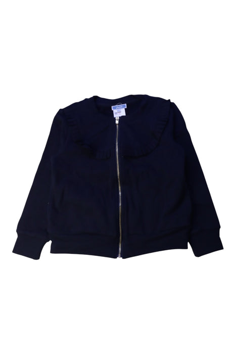 A Black Lightweight Jackets from Jacadi in size 6T for girl. (Front View)