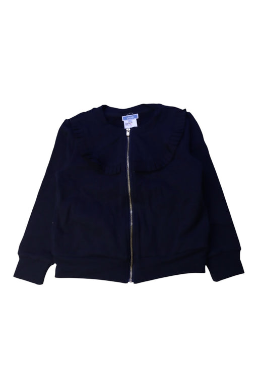 A Black Lightweight Jackets from Jacadi in size 6T for girl. (Front View)