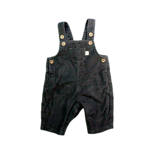 A Grey Overall Shorts from purebaby in size 0-3M for boy. (Front View)