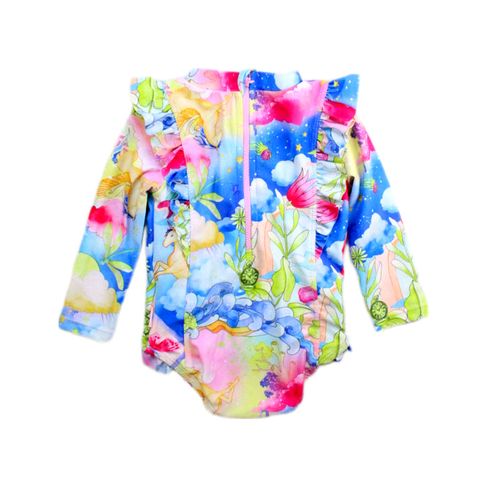 A Multicolour Swimsuits from Seafolly in size 6-12M for girl. (Back View)