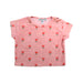 A Pink Short Sleeve Tops from Emile et Ida in size 12-18M for girl. (Front View)