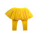 A Yellow Leggings from Seed in size 12-18M for girl. (Back View)