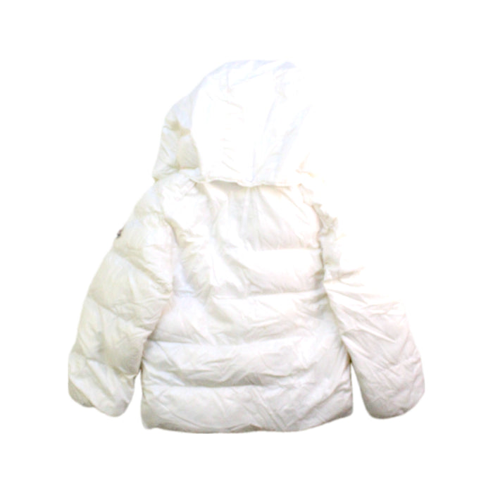 A White Puffer/Quilted Coats & Outerwear from Moncler in size 2T for neutral. (Back View)