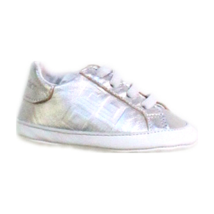 A Silver Sneakers from Givenchy in size 12-18M for boy. (Front View)