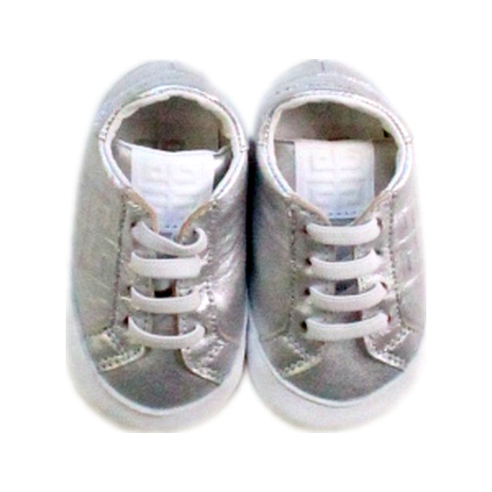 A Silver Sneakers from Givenchy in size 12-18M for boy. (Back View)