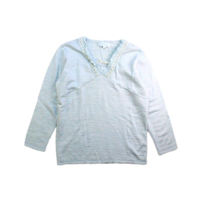 A Grey Long Sleeve Tops from Nicholas & Bears in size 6T for girl. (Front View)