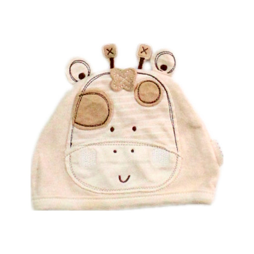 A Ivory Winter Hats from Natures Purest in size 0-3M for boy. (Front View)