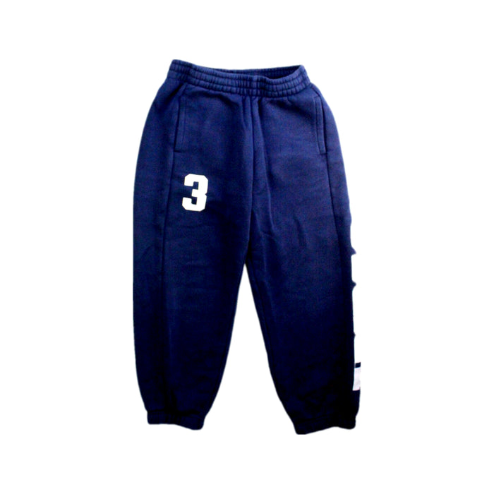 A Navy Sweatpants from Adidas in size 5T for boy. (Front View)