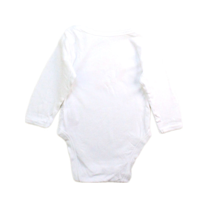A White Long Sleeve Bodysuits from Mothercare in size 3-6M for boy. (Back View)