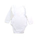 A White Long Sleeve Bodysuits from Mothercare in size 3-6M for boy. (Back View)