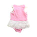 A Pink Sleeveless Rompers from Nicholas & Bears in size 3-6M for girl. (Back View)