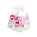 A Pink Sleeveless Rompers from Kingkow in size 0-3M for girl. (Front View)