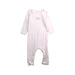 A Ivory Onesies from Petit Bateau in size 0-3M for girl. (Front View)