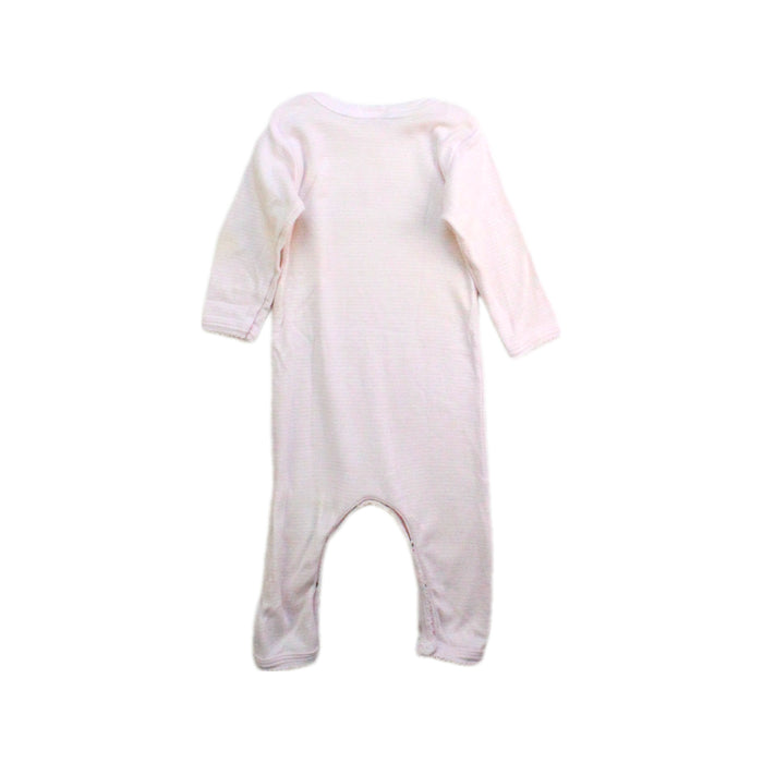 A Ivory Onesies from Petit Bateau in size 0-3M for girl. (Back View)