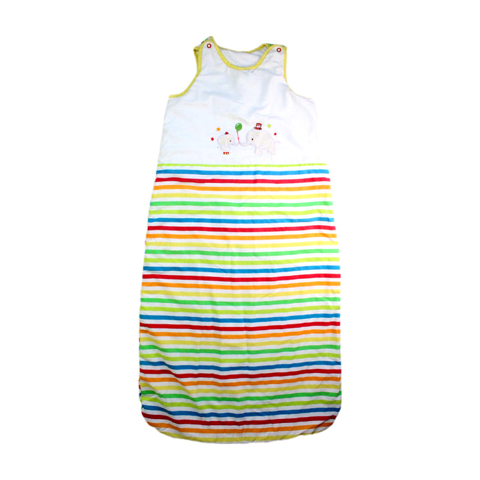 A Multicolour Sleepsacs from Mothercare in size 18-24M for neutral. (Front View)