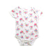 A White Short Sleeve Bodysuits from Cath Kids London in size 3-6M for girl. (Front View)