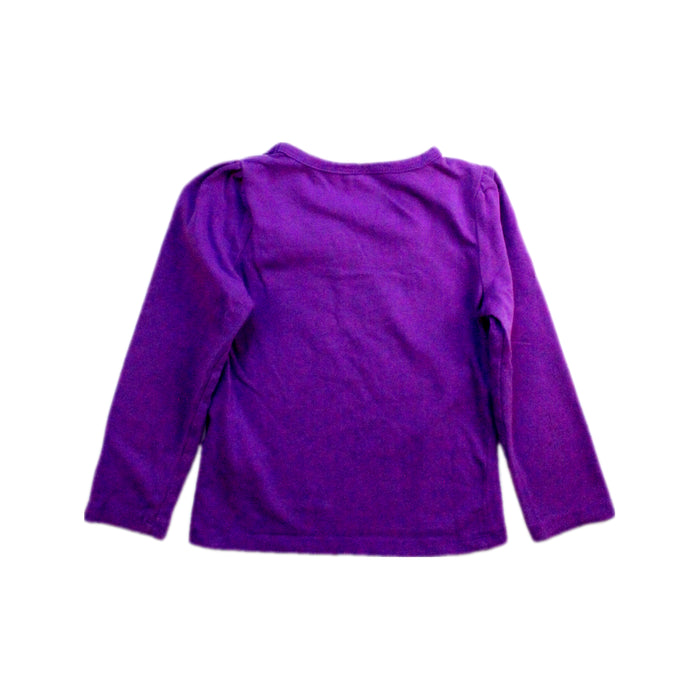 A Purple Long Sleeve Tops from Calvin Klein in size 2T for girl. (Back View)