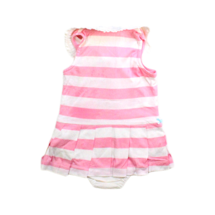 A Pink Sleeveless Rompers from Nicholas & Bears in size 3-6M for girl. (Back View)
