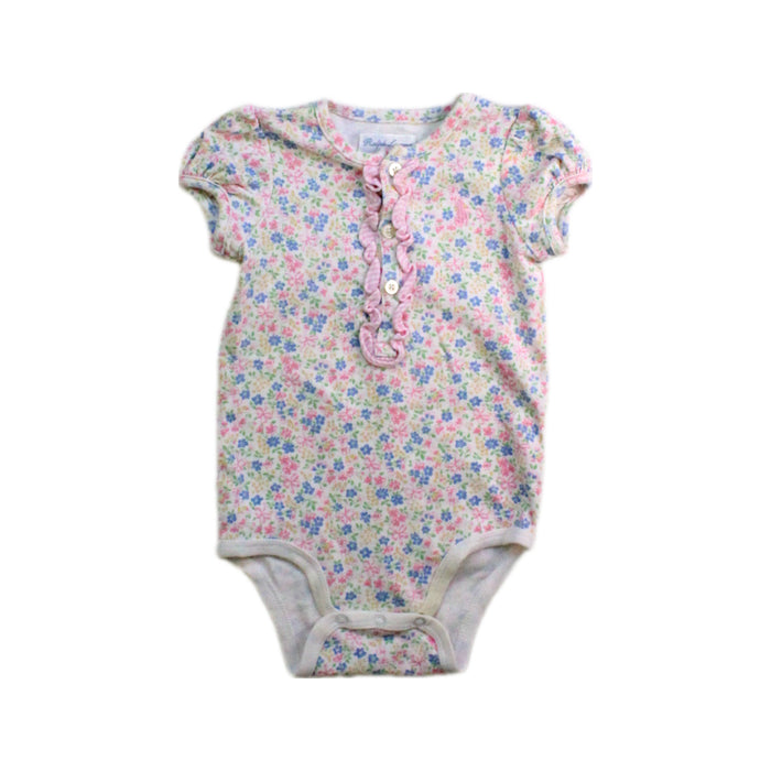 A Multicolour Short Sleeve Bodysuits from Ralph Lauren in size 3-6M for girl. (Front View)
