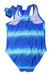 A Blue Swimsuits from Zoggs in size 6T for girl. (Back View)