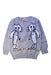 A Grey Knit Sweaters from Lovie by Mary J in size 5T for girl. (Front View)