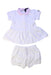 A White Dress Sets from Moncler in size 3-6M for girl. (Front View)