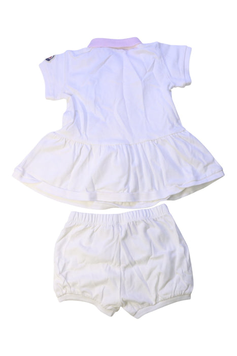 A White Dress Sets from Moncler in size 3-6M for girl. (Back View)