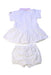 A White Dress Sets from Moncler in size 3-6M for girl. (Back View)