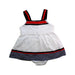 A White Sleeveless Dresses from Nicholas & Bears in size 6-12M for girl. (Back View)
