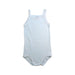 A White Sleeveless Bodysuits from Petit Bateau in size 18-24M for girl. (Front View)
