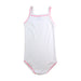 A White Sleeveless Bodysuits from Petit Bateau in size 18-24M for girl. (Back View)