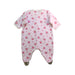 A White Onesies from Petit Bateau in size 0-3M for girl. (Back View)