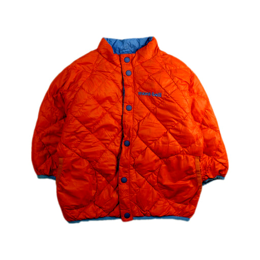 A Orange Puffer/Quilted Coats & Outerwear from Mont-bell in size 12-18M for boy. (Front View)