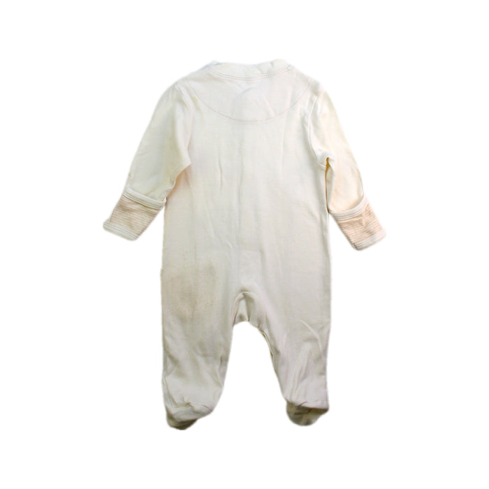A Ivory Onesies from Natures Purest in size 0-3M for neutral. (Back View)